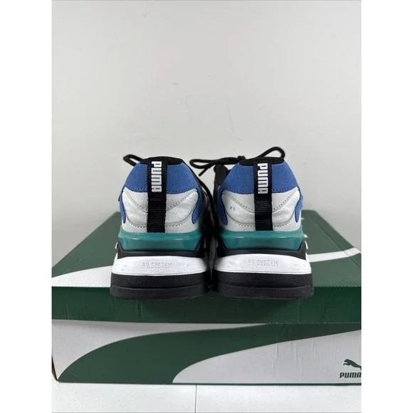 Puma RS-Fast Mix‎ Star Sapphire White Black Teal Size 12 Men's 375641_02 Sneaker